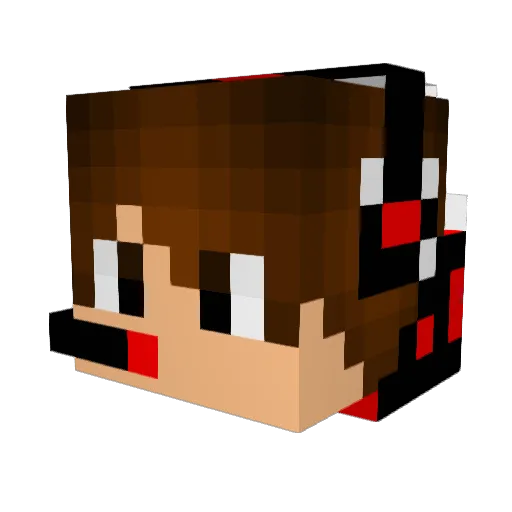 Fiporti_MS Minecraft avatar head, 3D render
