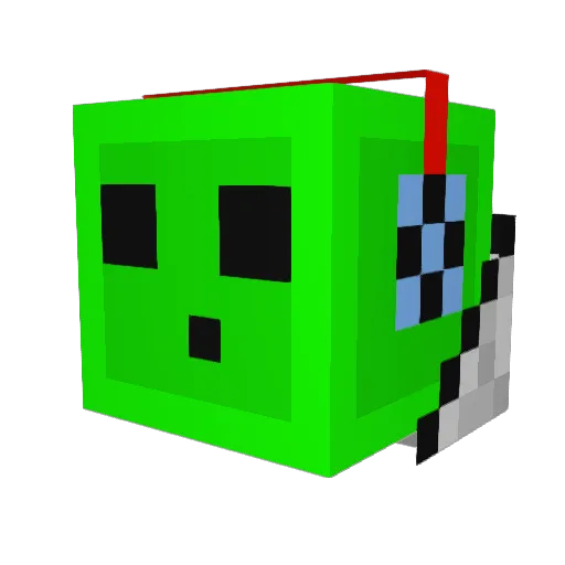 Fippe_420 Minecraft avatar head, 3D render