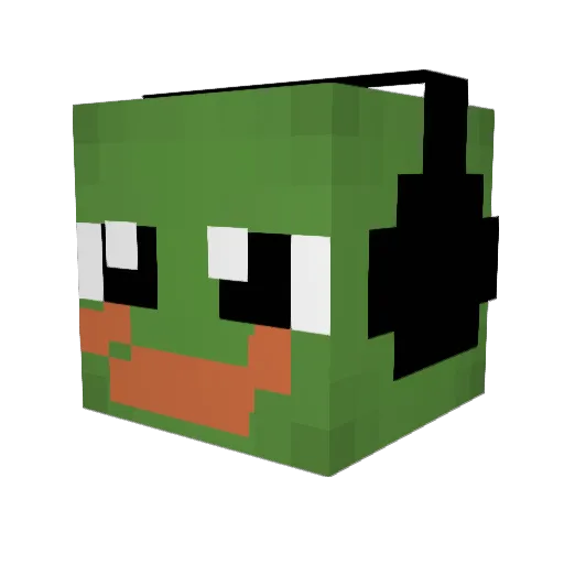FipsiSNR Minecraft avatar head, 3D render