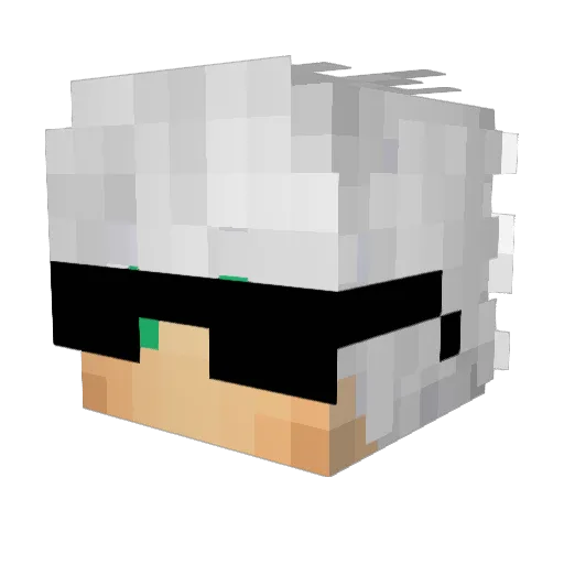 Fir3z0Nee Minecraft avatar head, 3D render