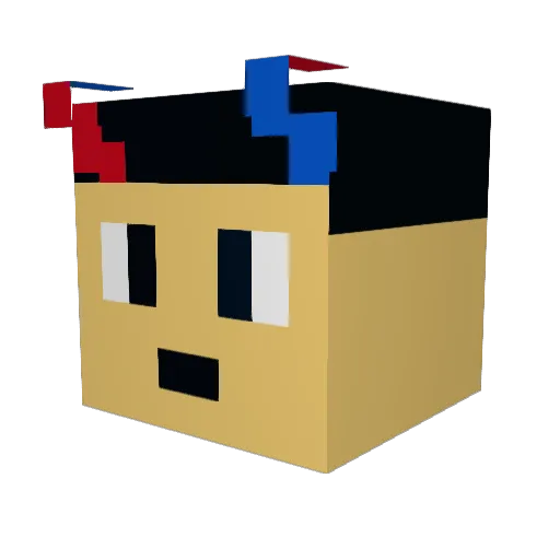 FirWall Minecraft avatar head, 3D render