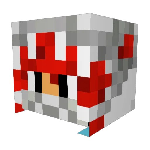 Firaeon Minecraft avatar head, 3D render