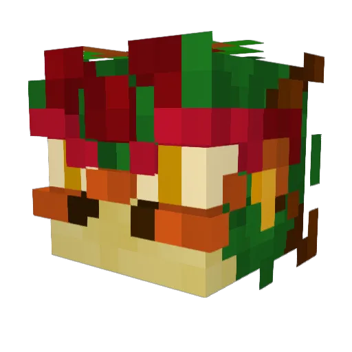 Firangi Minecraft avatar head, 3D render