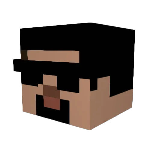 Firascraft033 Minecraft avatar head, 3D render