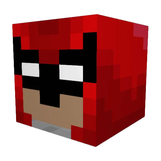 Firatz Minecraft avatar head, 3D render