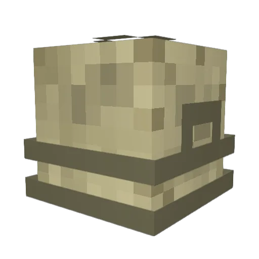 Firbo Minecraft avatar head, 3D render