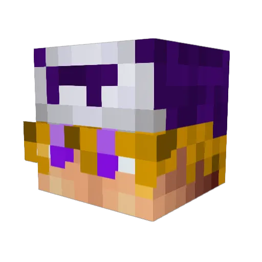 Firbuloso Minecraft avatar head, 3D render