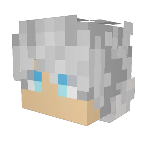 FirdaNM Minecraft avatar head, 3D render