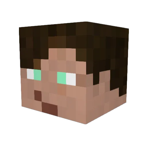 Firdar Minecraft avatar head, 3D render