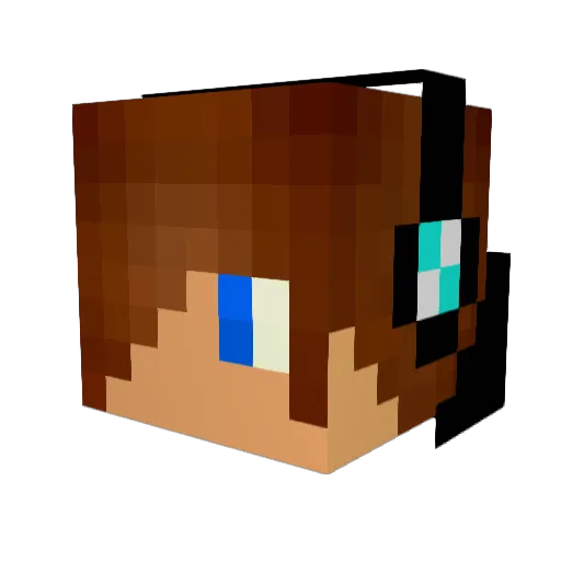 Fire21220 Minecraft avatar head, 3D render