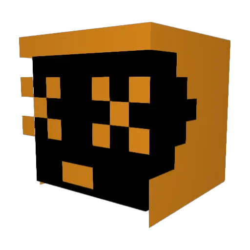 Fire2oYT Minecraft avatar head, 3D render