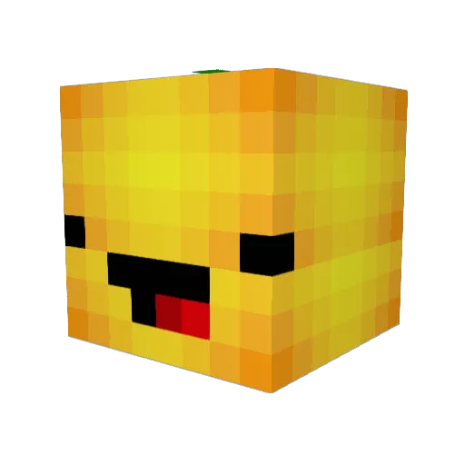 Fire5gamer Minecraft avatar head, 3D render