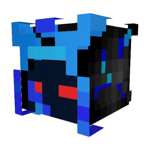 Fire868u Minecraft avatar head, 3D render