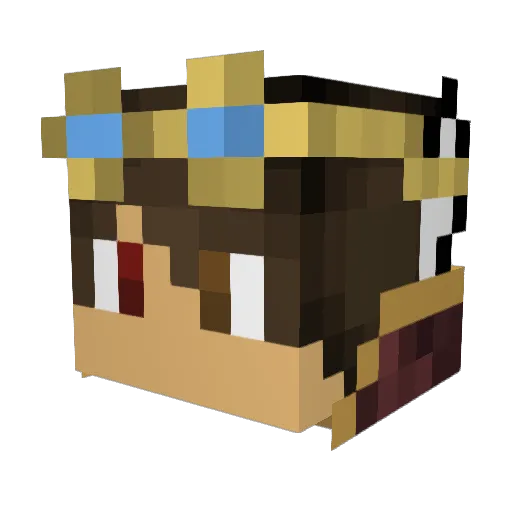 FireAxe90 Minecraft avatar head, 3D render