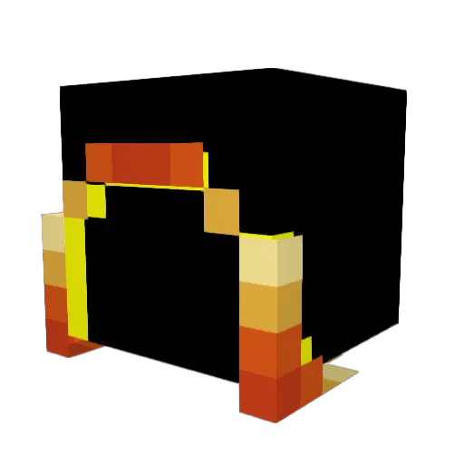 FireBall2020160 Minecraft avatar head, 3D render