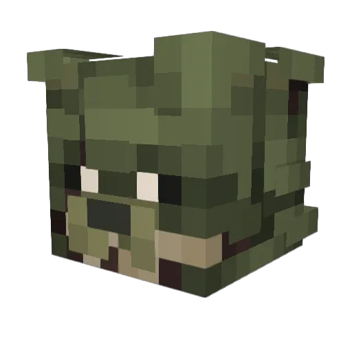 FireBear101_ Minecraft avatar head, 3D render