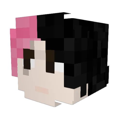 FireBear17 Minecraft avatar head, 3D render