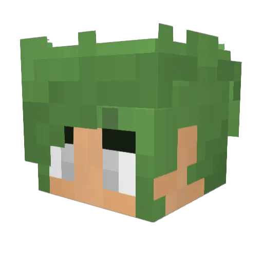 FireBerry450 Minecraft avatar head, 3D render