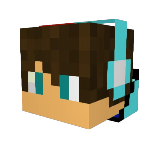 FireBird397 Minecraft avatar head, 3D render