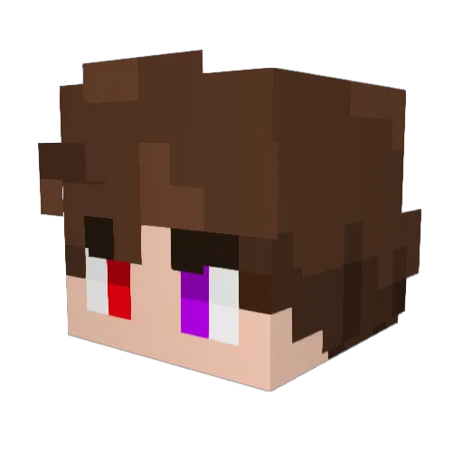 FireBird7708 Minecraft avatar head, 3D render