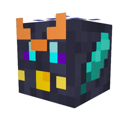 FireBirdx16 Minecraft avatar head, 3D render