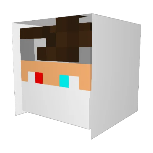 FireBlack0622 Minecraft avatar head, 3D render