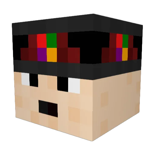 FireBomb5517 Minecraft avatar head, 3D render