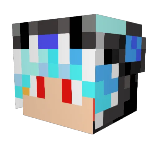 FireBoss365 Minecraft avatar head, 3D render