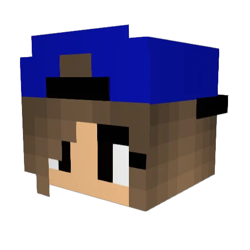 FireBowQueen Minecraft avatar head, 3D render