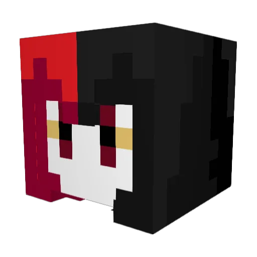 FireBurny Minecraft avatar head, 3D render