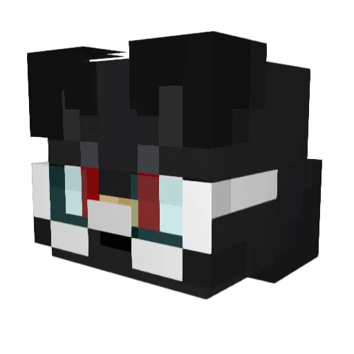 FireCellqwq Minecraft avatar head, 3D render