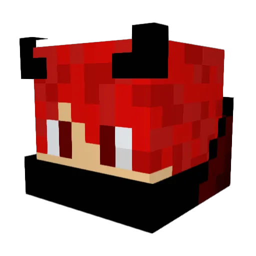 FireCooler177 Minecraft avatar head, 3D render