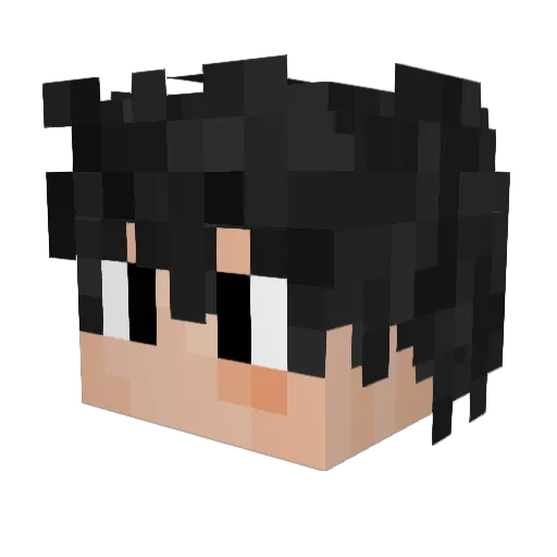 FireCreamer Minecraft avatar head, 3D render