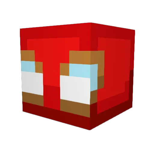 FireDave16 Minecraft avatar head, 3D render