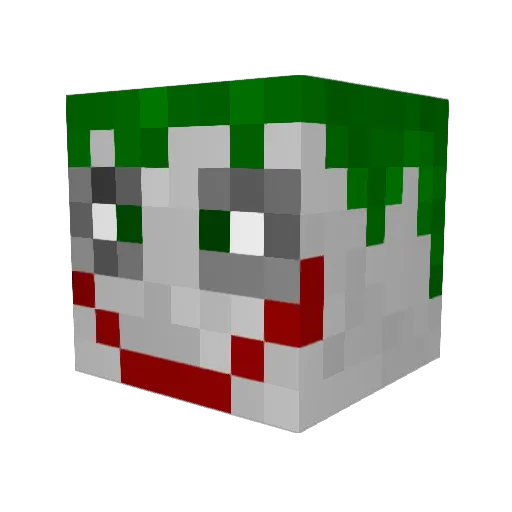 FireDemon_ Minecraft avatar head, 3D render