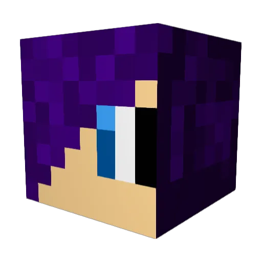 FireDragonHorse Minecraft avatar head, 3D render