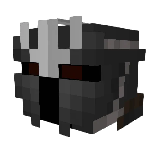 FireDynamics Minecraft avatar head, 3D render