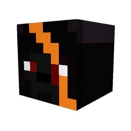 FireElbTV Minecraft avatar head, 3D render