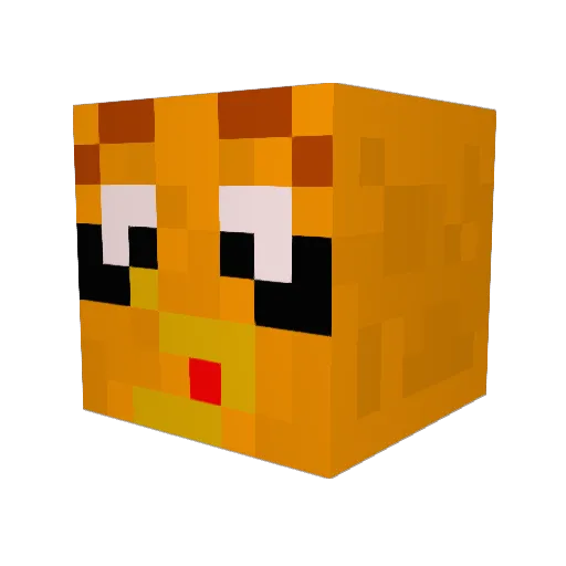 FireFalcon24 Minecraft avatar head, 3D render