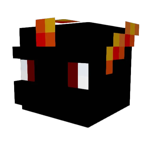 FireFalcon697 Minecraft avatar head, 3D render