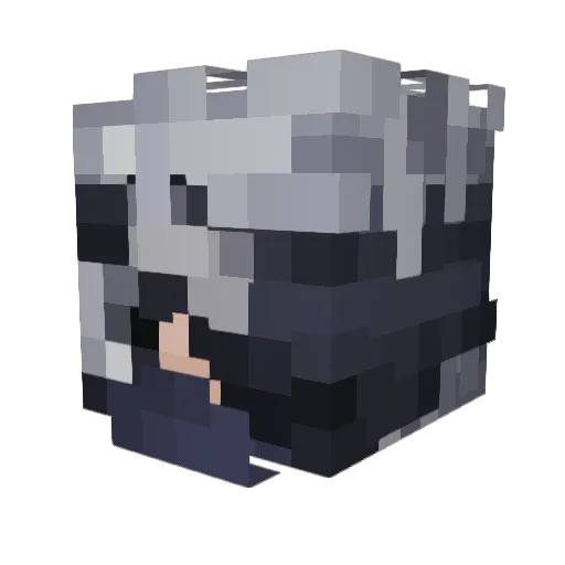 FireFalconXD222 Minecraft avatar head, 3D render