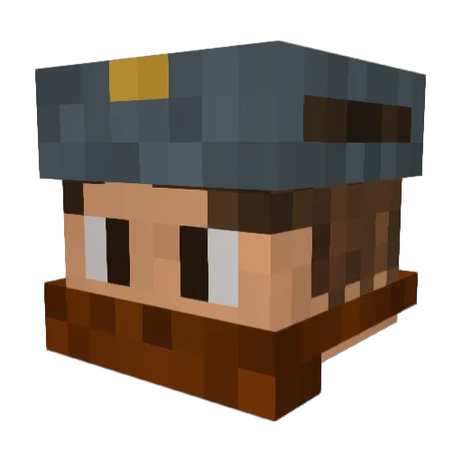 FireFeast3 Minecraft avatar head, 3D render