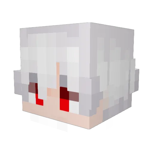 FireFede1708 Minecraft avatar head, 3D render