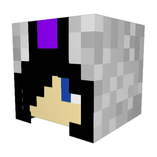 FireFlash321 Minecraft avatar head, 3D render