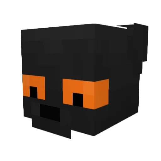 FireFoxDrei Minecraft avatar head, 3D render