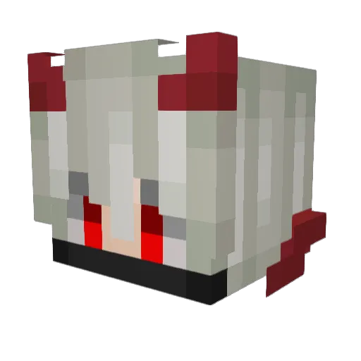 FireFoxy_YT Minecraft avatar head, 3D render