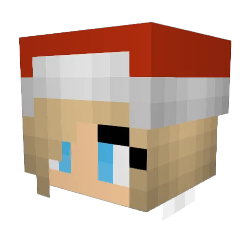 FireFr3d Minecraft avatar head, 3D render