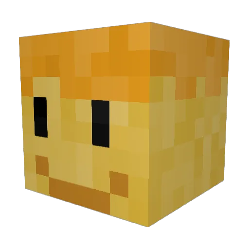 FireFriend88 Minecraft avatar head, 3D render
