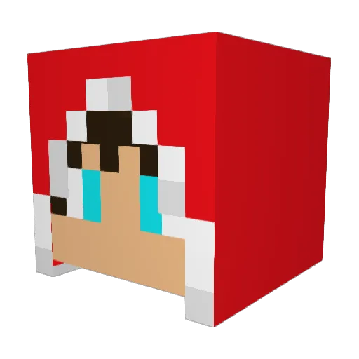 FireFrost99 Minecraft avatar head, 3D render