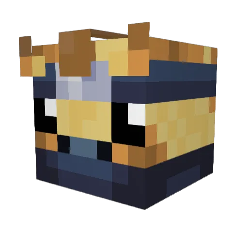 FireG1raffe Minecraft avatar head, 3D render